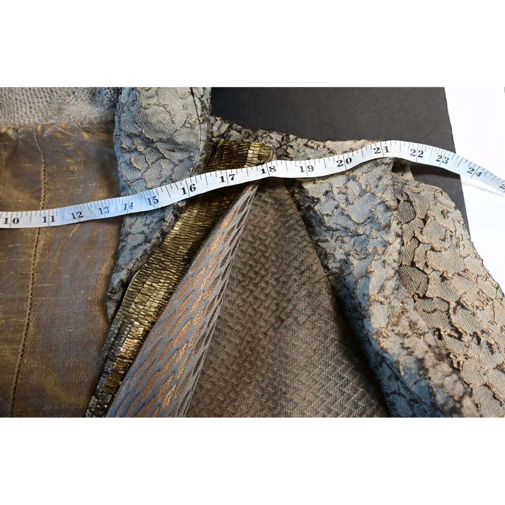 Custom Handmade Hooded Textured Robe Gold Metallic Sci-Fi Fantasy - Picture 14 of 16